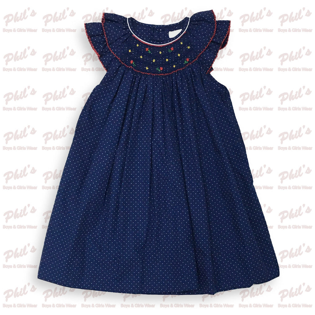 Navy Smock Dress