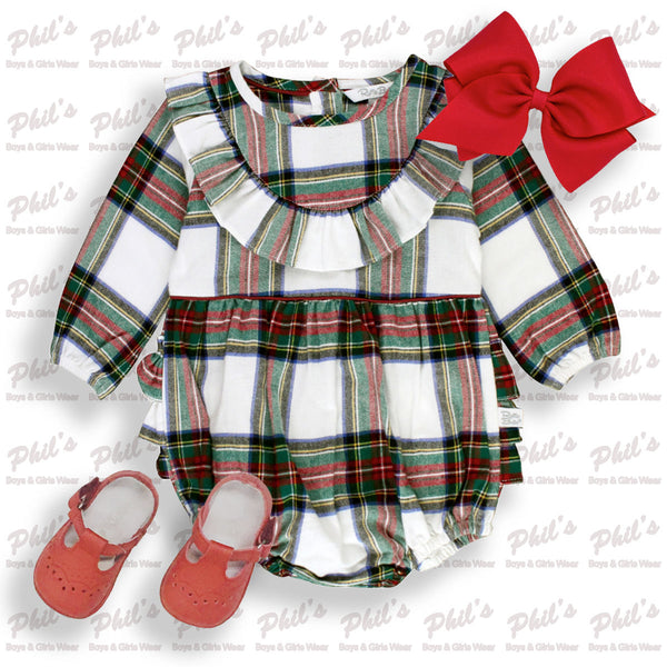 Christmas Plaid Ruffle Bubble