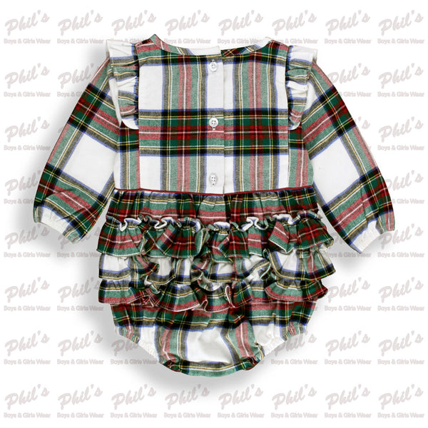 Christmas Plaid Ruffle Bubble