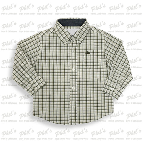 Southbound Green Plaid Button Down Shirt