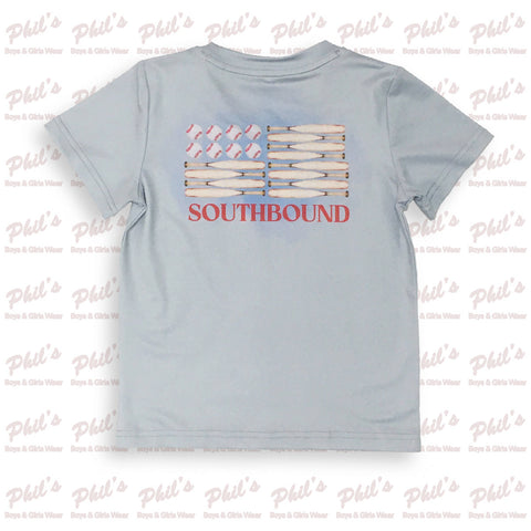 Southbound American Flag Baseball Performance Tee