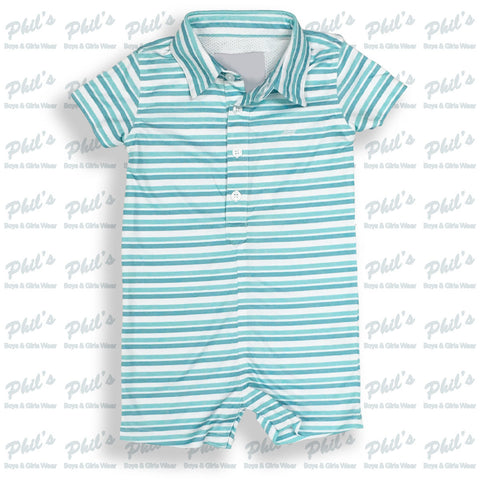 Southbound Teal / White Stripe Performance Shortall
