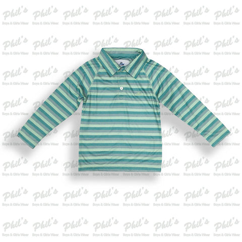 Southbound Green & Teal Performance Polo