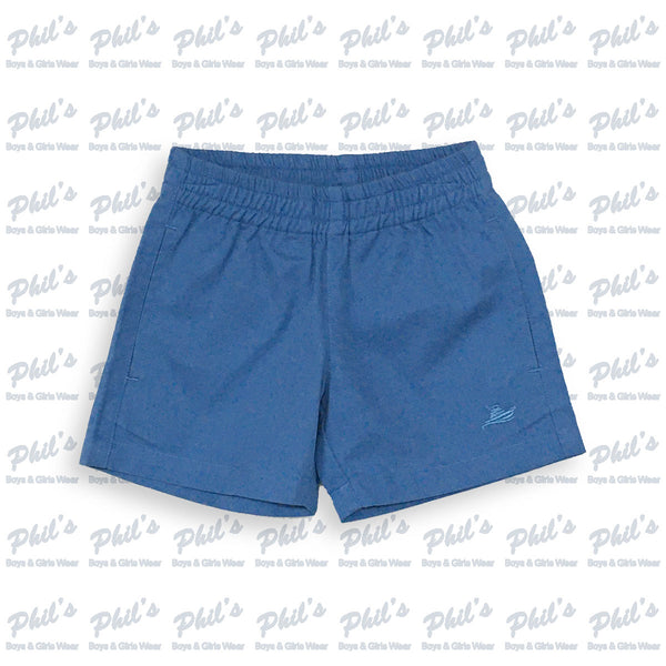Southbound Royal Blue Elastic Waist Shorts