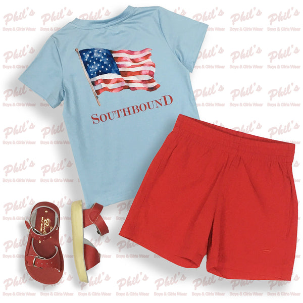 Southbound American Flag Performance Tee