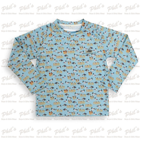 Southbound Mallard Duck Printed Long Sleeve Performance Tee