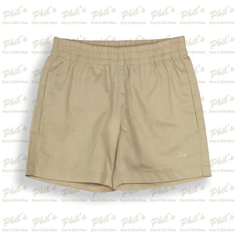 Southbound Tan Elastic Waist Shorts