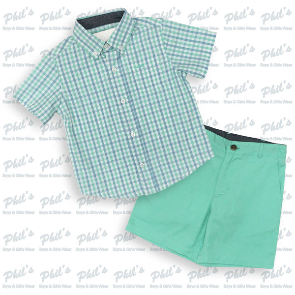 Southbound Cascade Green Plaid Button Down Shirt