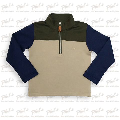 Southbound Color Block Performance Quarter Zip Pull Over Jacket