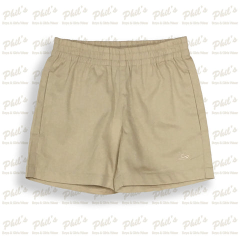 Southbound Khaki Elastic Waist Shorts