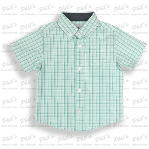 Southbound Green Plaid Button Down Shirt