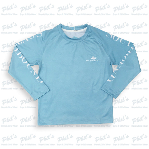 Southbound Long Sleeve Sky Blue Rash Guard