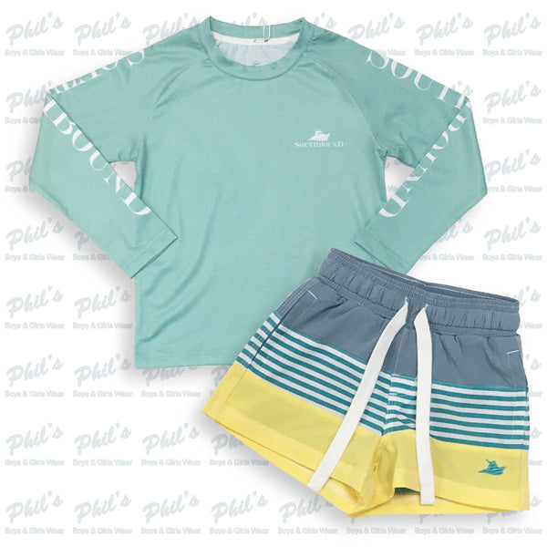 Color Block Swim Trunks