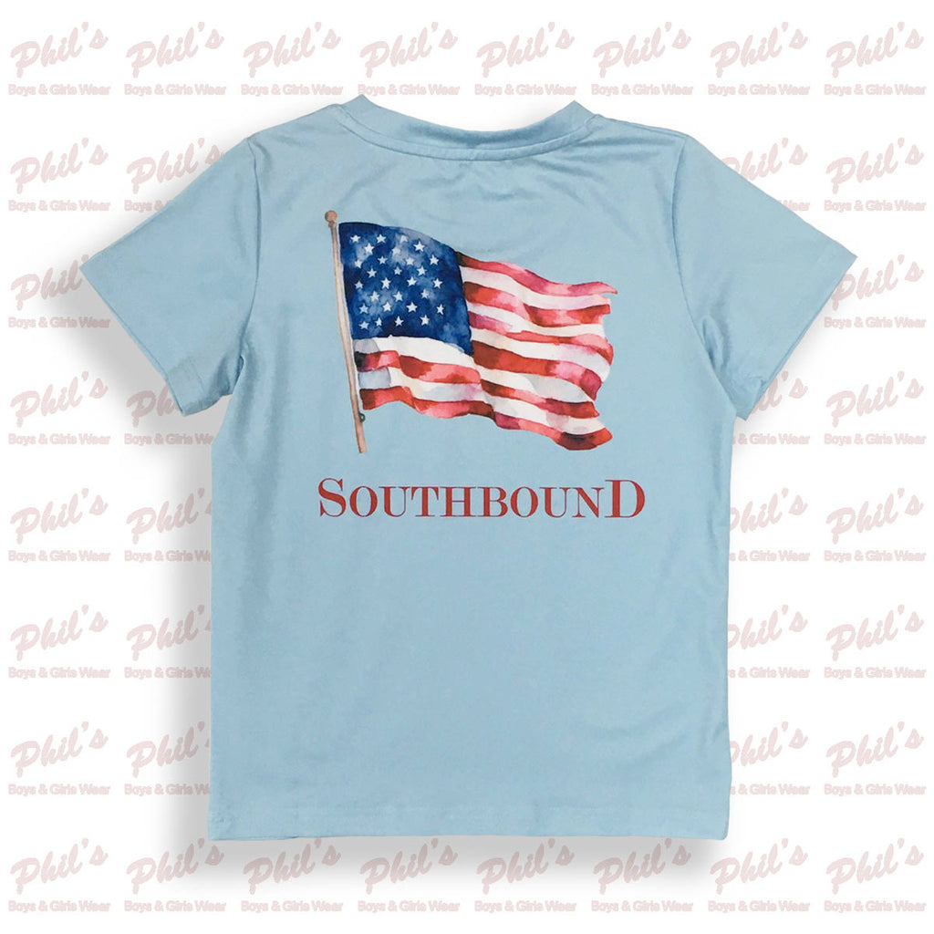 Southbound American Flag Performance Tee