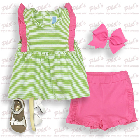 Lime & Pink Short Set