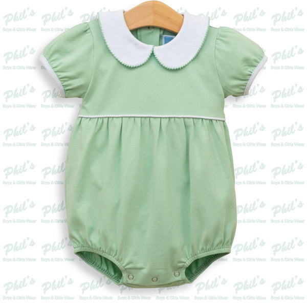 Green Bubble with Moonstitch Collar