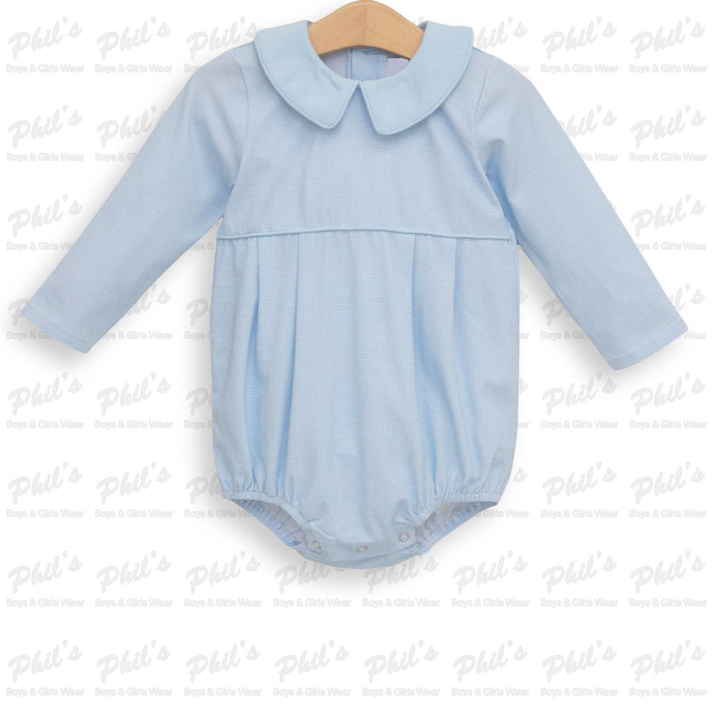 Baby Boys' Light Blue Collar Bubble