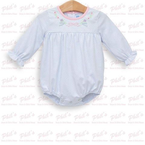 Bow Floral Embroidery Bubble