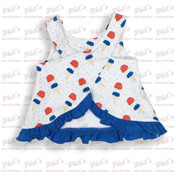 Red / White / Blue Ice Cream Bloomer Set