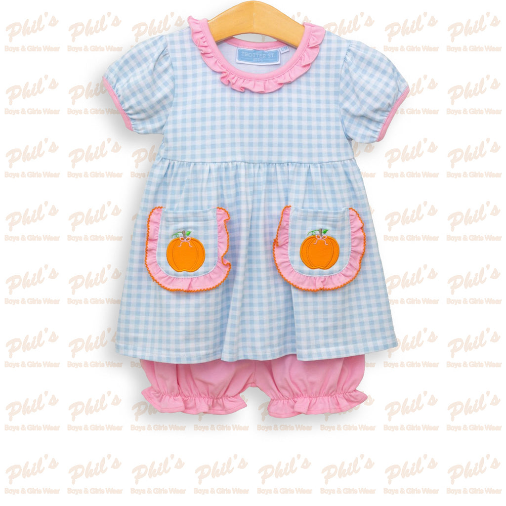 Pumpkin Appliqué Bloomer Set