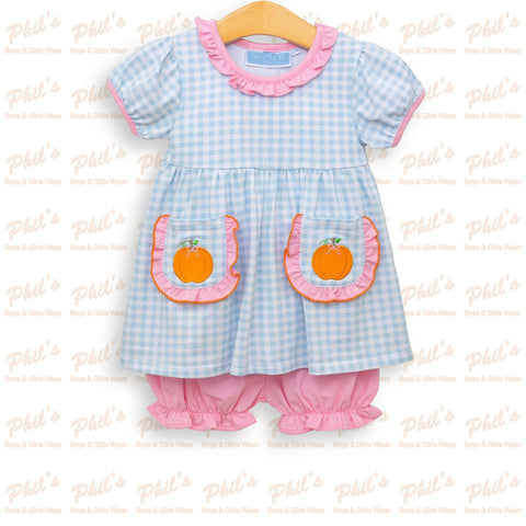 Pumpkin Appliqué Bloomer Set