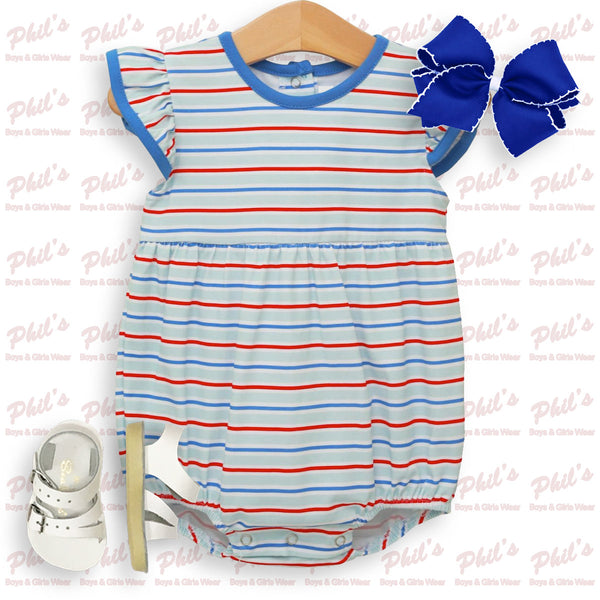 Red / White / Blue Stripe Bubble