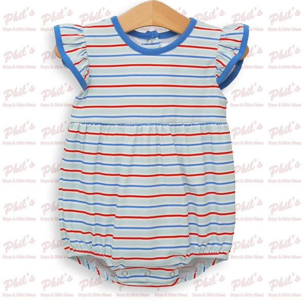 Red / White / Blue Stripe Bubble