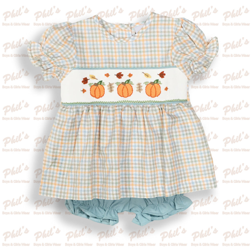 Pumpkin Smock Bloomer Set