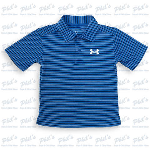 Under Armour Blue Stripe Polo