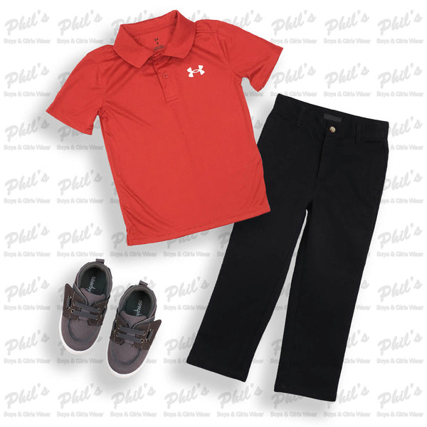 Under Armour Red Dry-Fit Polo