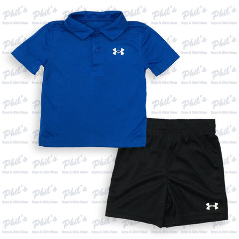 Under Armour Royal Blue Polo Short Set