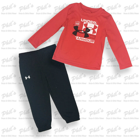 Under Armour Red Dry-Fit Top with Joggers Set