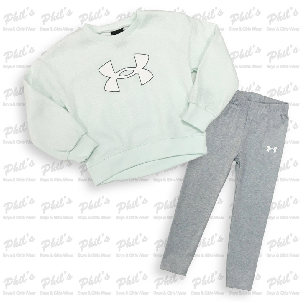 Under Armour Mint Sweatshirt with Grey Legging Set