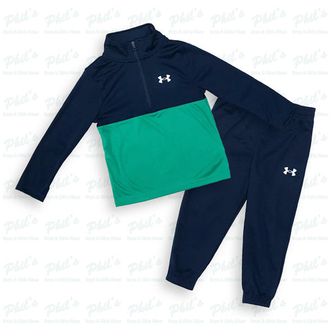 Boys' Under Armour Navy & Green Tracksuit