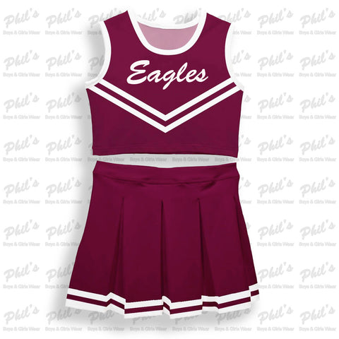 Eagles 2 Piece Dry-Fit Cheer Uniform