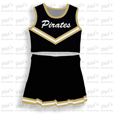 Pirates 2 Piece Dry-Fit Cheer Uniform