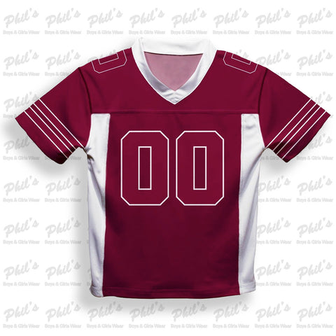 Maroon / White Dry-Fit Jersey