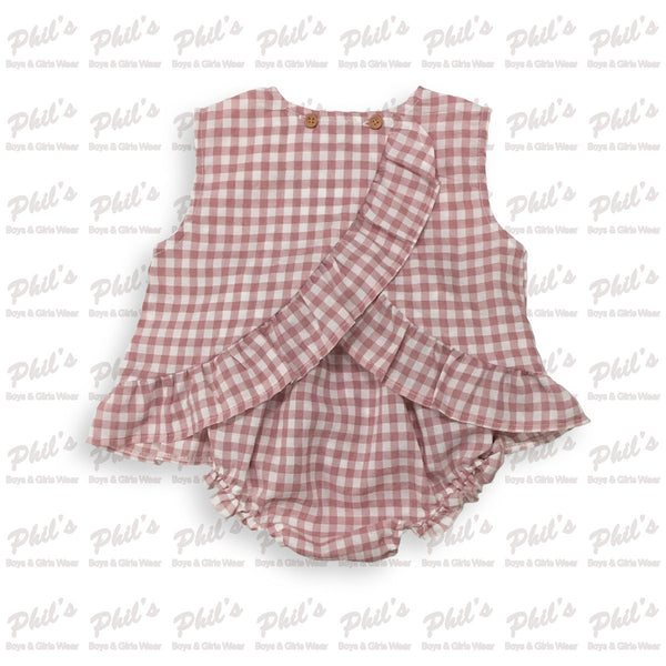 Dusty Purple Cross-Back Bloomer Set