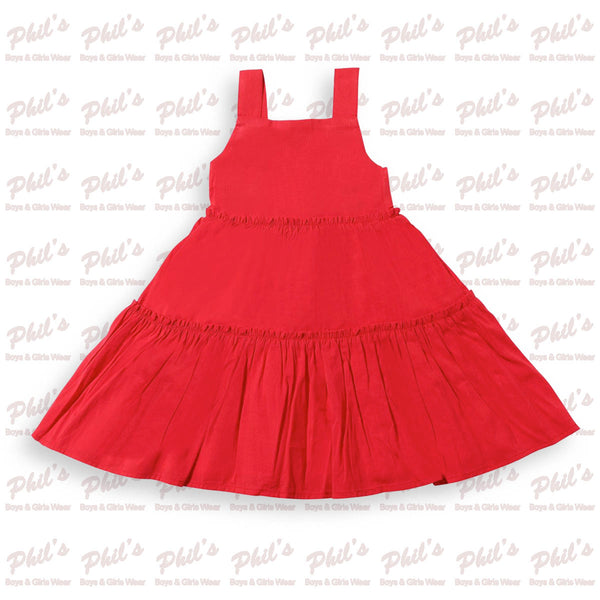 Red Tiered Dress