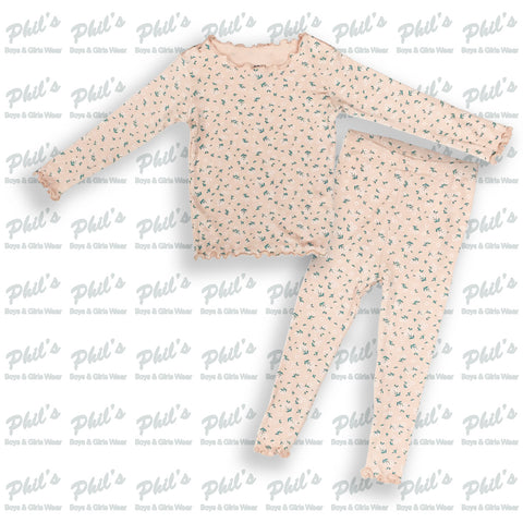 Pink Daisy Ruffle Bamboo Pajama