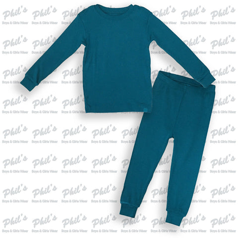 Peacock Blue Bamboo Pajama