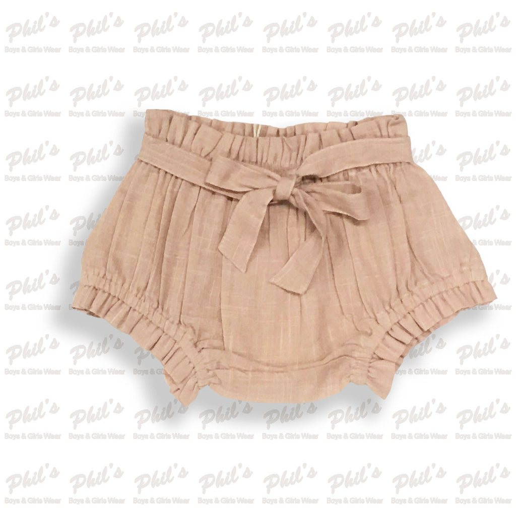 Beige Linen Diaper Cover