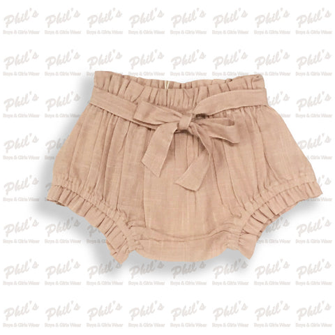 Beige Linen Diaper Cover