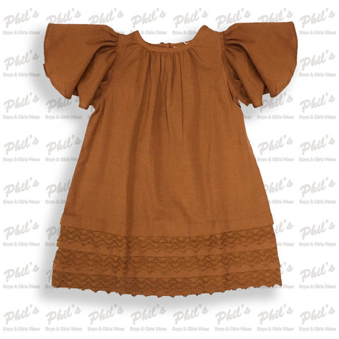 Rust Linen Dress