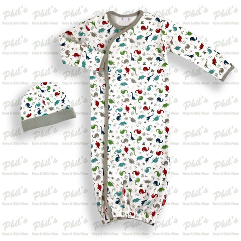 Dino Expedition Cotton Magnetic Gown