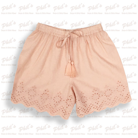 Blush Linen Shorts